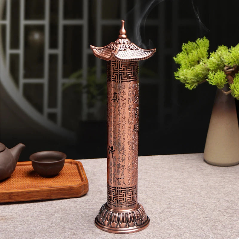 Heart Sutra Dome Cylindrical Vertical Incense